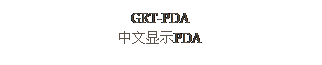 文本框: GRT-PDA
中文顯示PDA