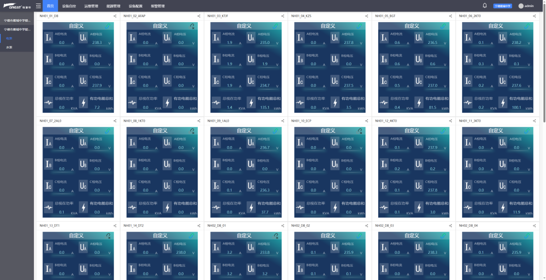格瑞特智慧機(jī)電管理系統(tǒng)在學(xué)校項(xiàng)目中實(shí)現(xiàn)多維管理(圖6)